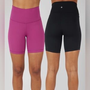 90 Degree By Reflex Black and Pink Women Shorts
